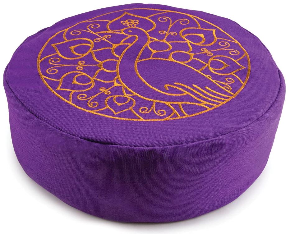 Yoga-Kissen Pfauenviolett mit Buchweizenfüllung Yoga-Kissen Pfauenviolett mit Buchweizenfüllung